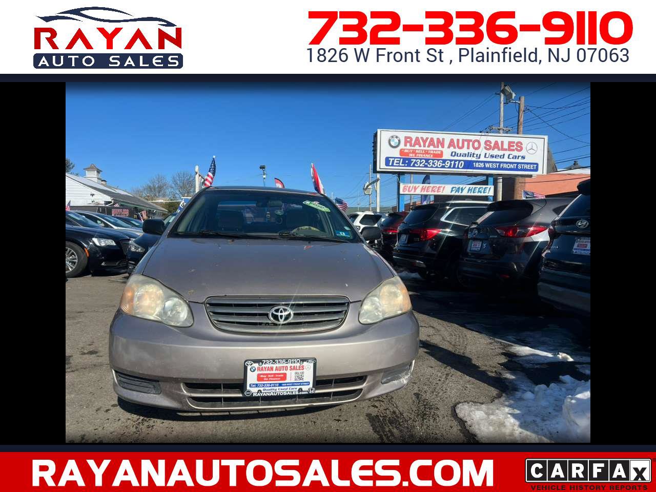 Used 2003 Toyota Corolla CE