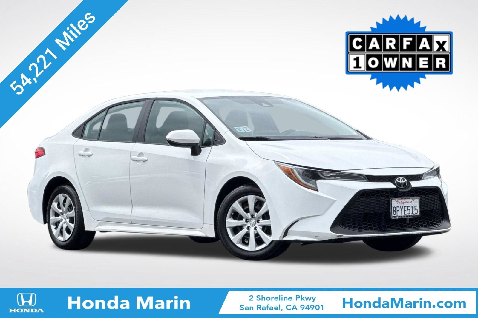 Used 2020 Toyota Corolla LE FWD image 1