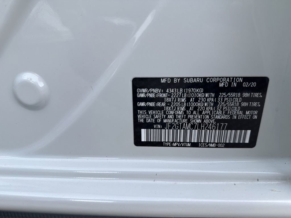 Used 2020 Subaru Crosstrek 2.0i Limited w/ Moonroof Package image 32