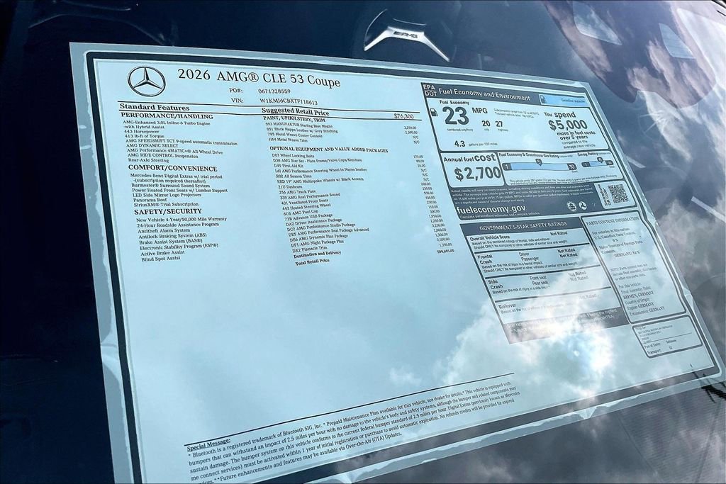 New 2026 Mercedes-Benz CLE 53 AMG 4MATIC Coupe image 12