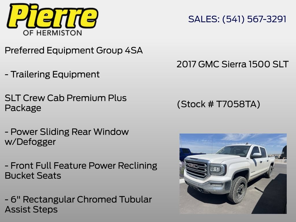 Used 2017 GMC Sierra 1500 SLT AWD/4WD image 10
