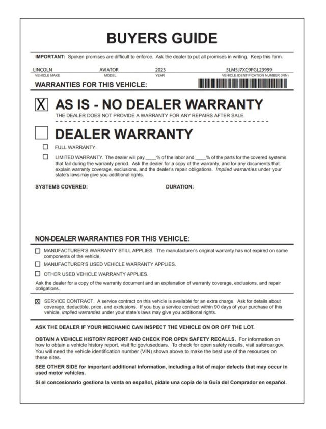 Used 2023 Lincoln Aviator Reserve image 34