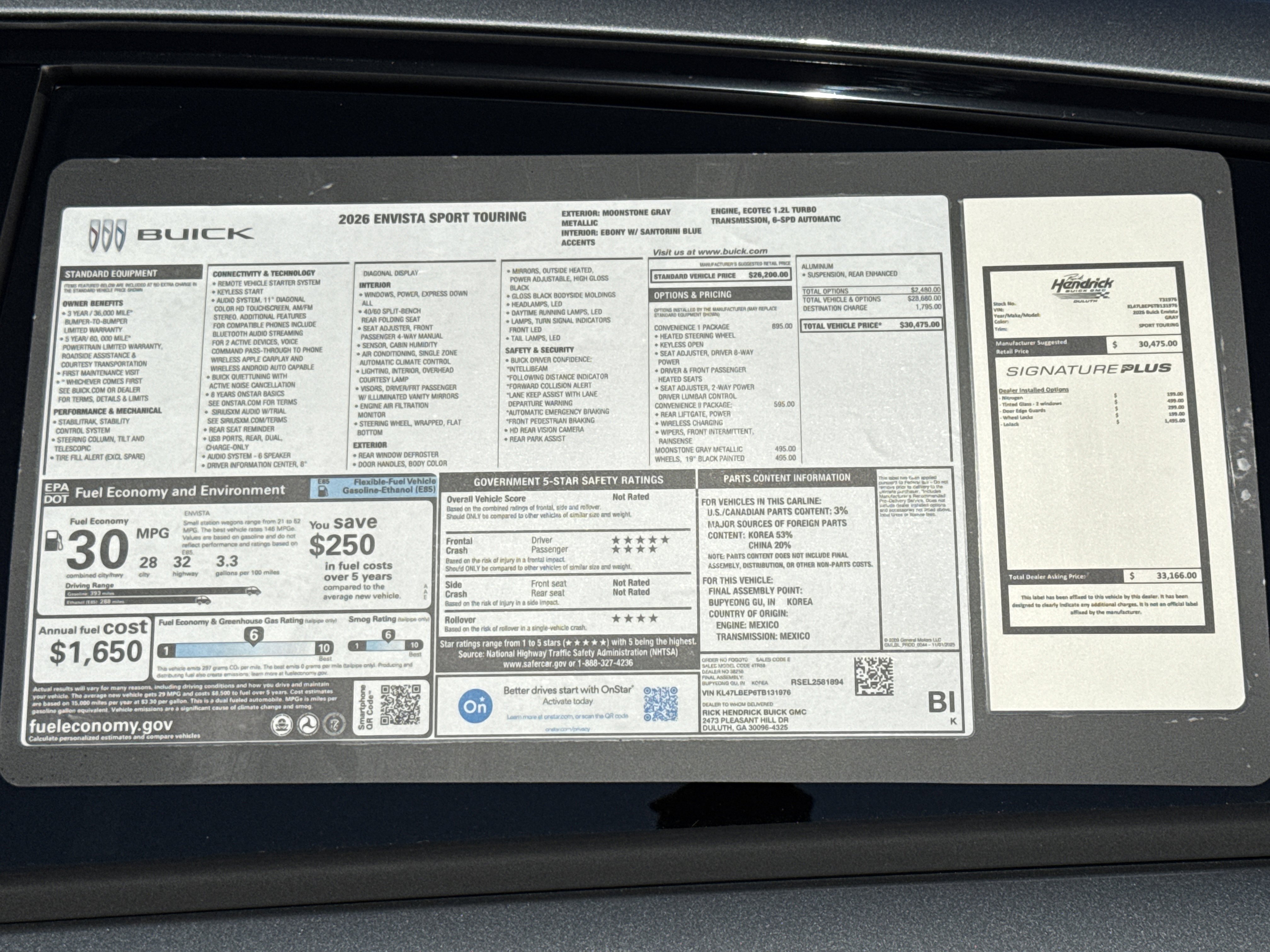 New 2026 Buick Envista Sport Touring w/ Convenience I Package image 35