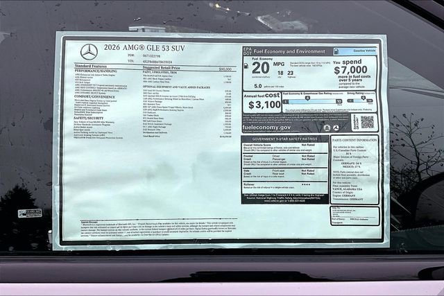 New 2026 Mercedes-Benz GLE 53 AMG 4MATIC image 17