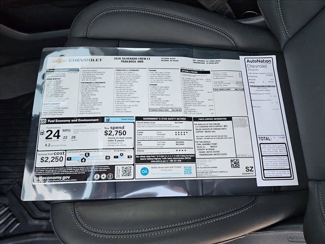 New 2026 Chevrolet Silverado 1500 LT Trail Boss w/ Convenience Package II AWD/4WD image 18