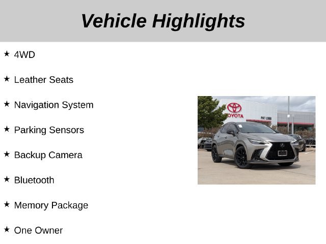 Used 2024 Lexus NX 350 F Sport AWD/4WD image 5