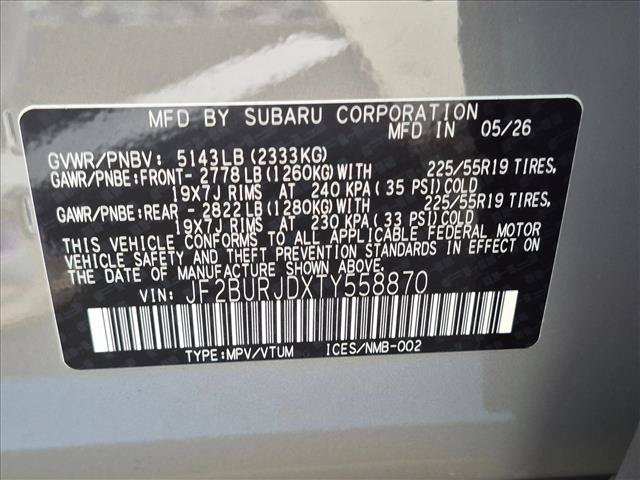 New 2026 Subaru Outback Touring XT AWD/4WD image 19