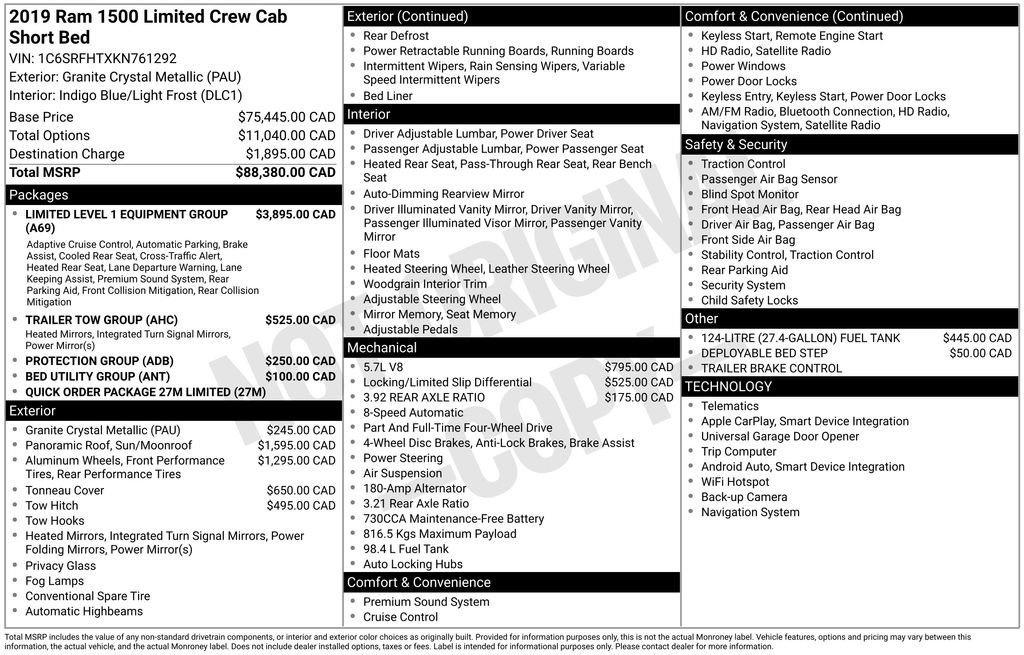 Used 2019 RAM 1500 Limited image 3