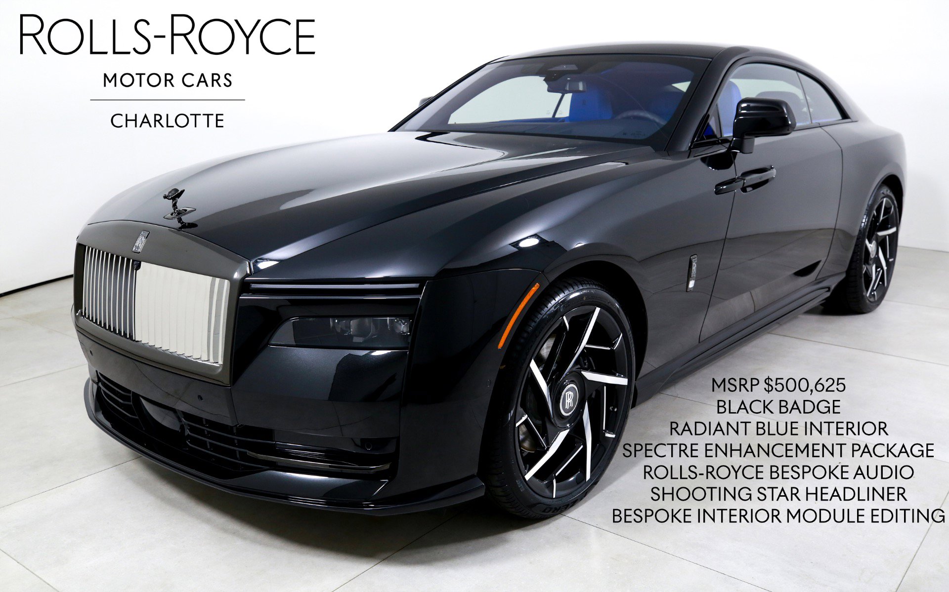 New 2025 Rolls-Royce Spectre Black Badge w/ Spectre Enhancement Package image 1