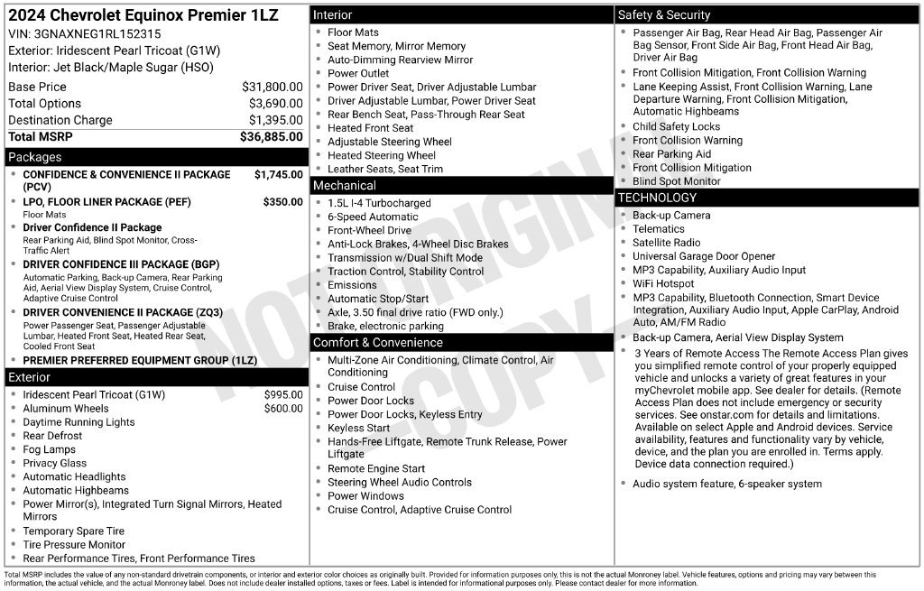Certified 2024 Chevrolet Equinox Premier FWD image 33