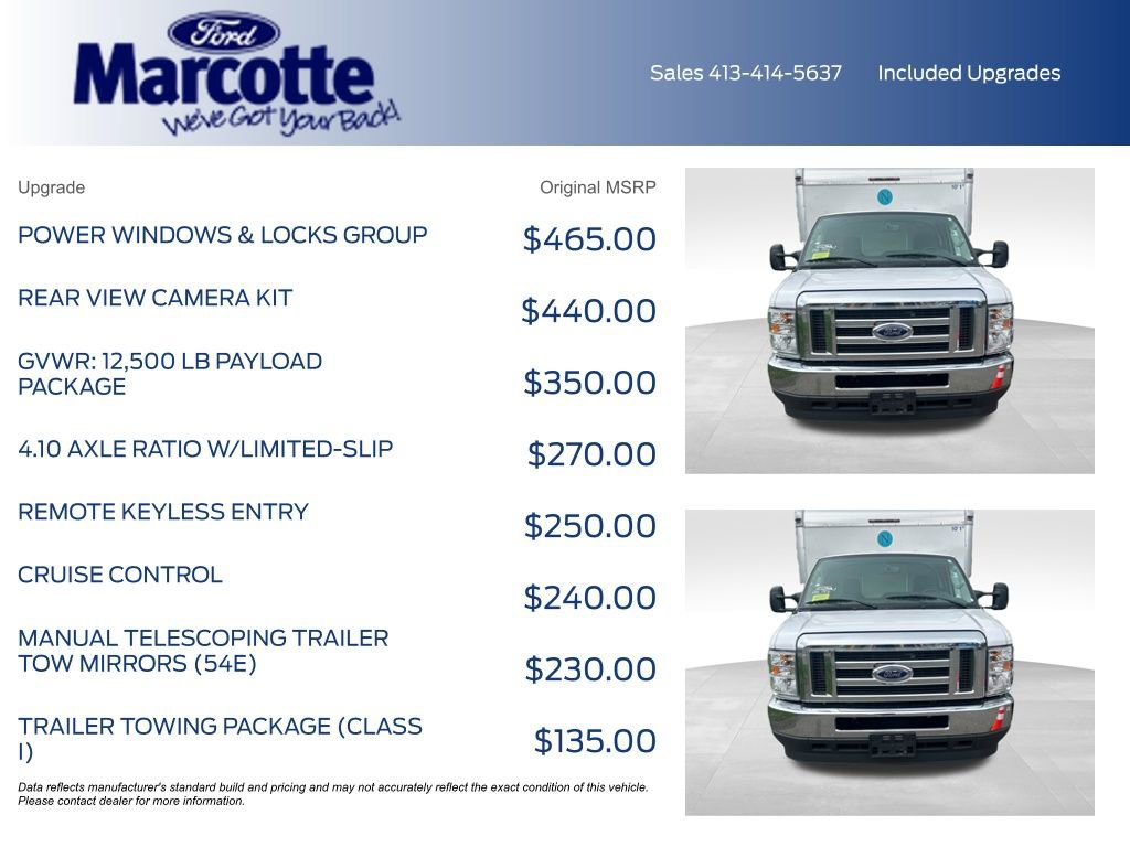Used 2021 Ford E-350 and Econoline 350 Super Duty w/ Power Windows & Locks Group RWD image 2