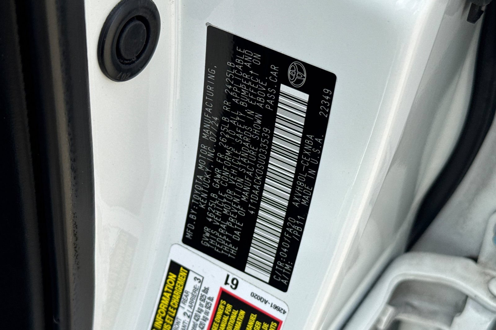 Certified 2025 Toyota Camry LE FWD image 56