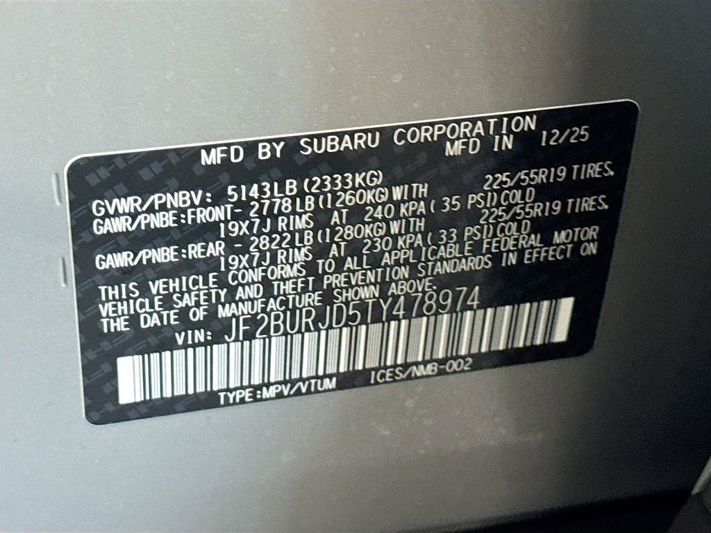 New 2026 Subaru Outback Touring XT image 31