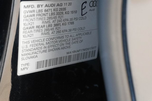 Used 2021 Audi Q8 Premium Plus w/ Premium Plus Package AWD/4WD image 42