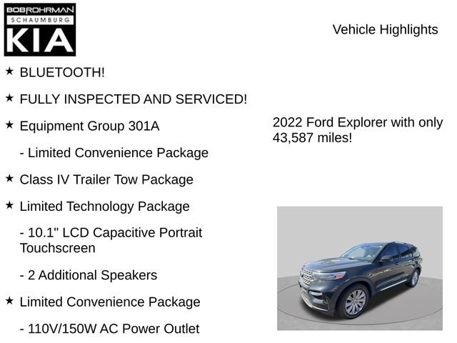Used 2022 Ford Explorer Limited w/ Limited Technology Package AWD/4WD image 8