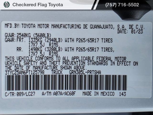 Used 2023 Toyota Tacoma TRD Sport w/ TRD Premium Sport Package AWD/4WD image 28