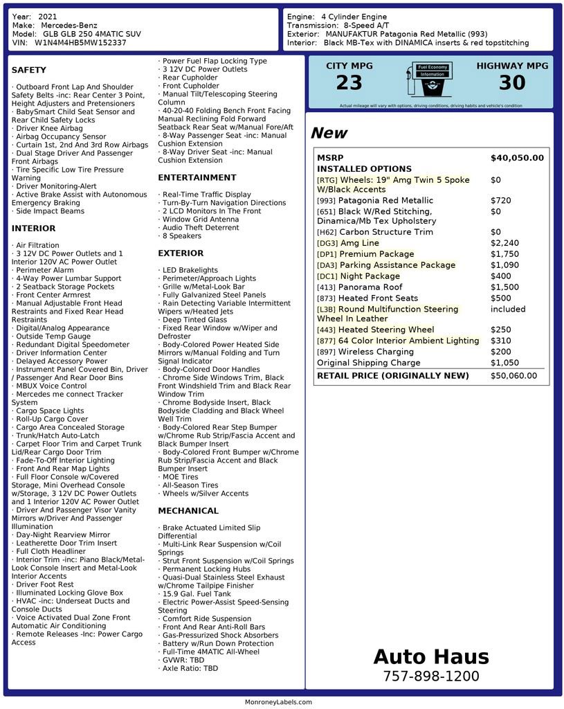 Used 2021 Mercedes-Benz GLB 250 4MATIC image 3