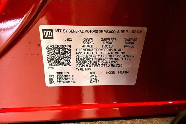 New 2026 Chevrolet Equinox RS w/ Convenience Package III image 8