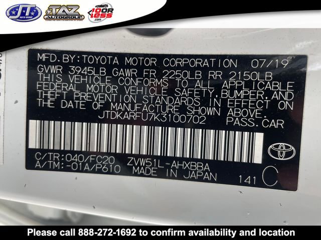 Used 2019 Toyota Prius L Eco image 19