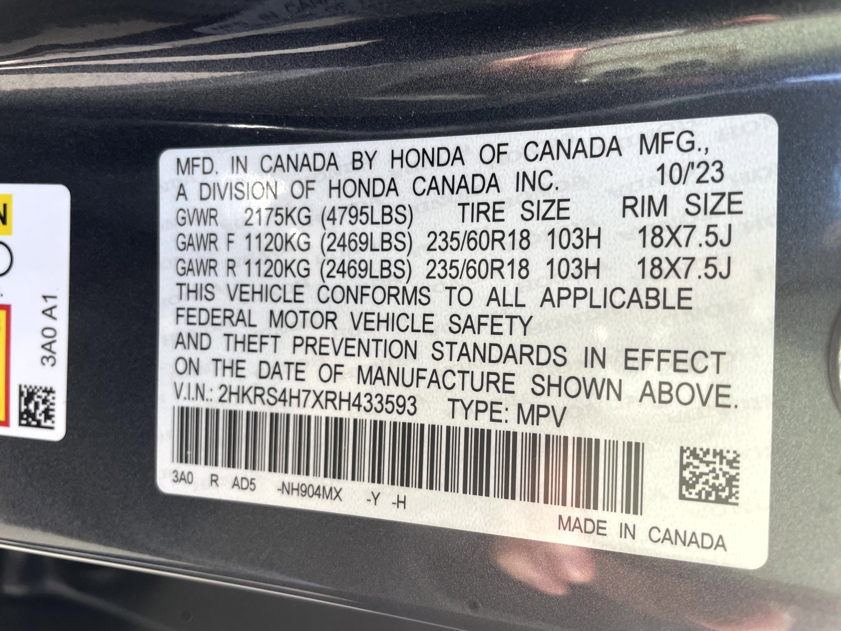 Certified 2024 Honda CR-V EX-L image 23