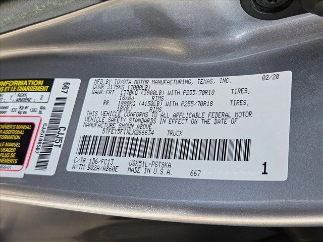 Used 2020 Toyota Tundra SR5 w/ SR5 Upgrade Package RWD image 22