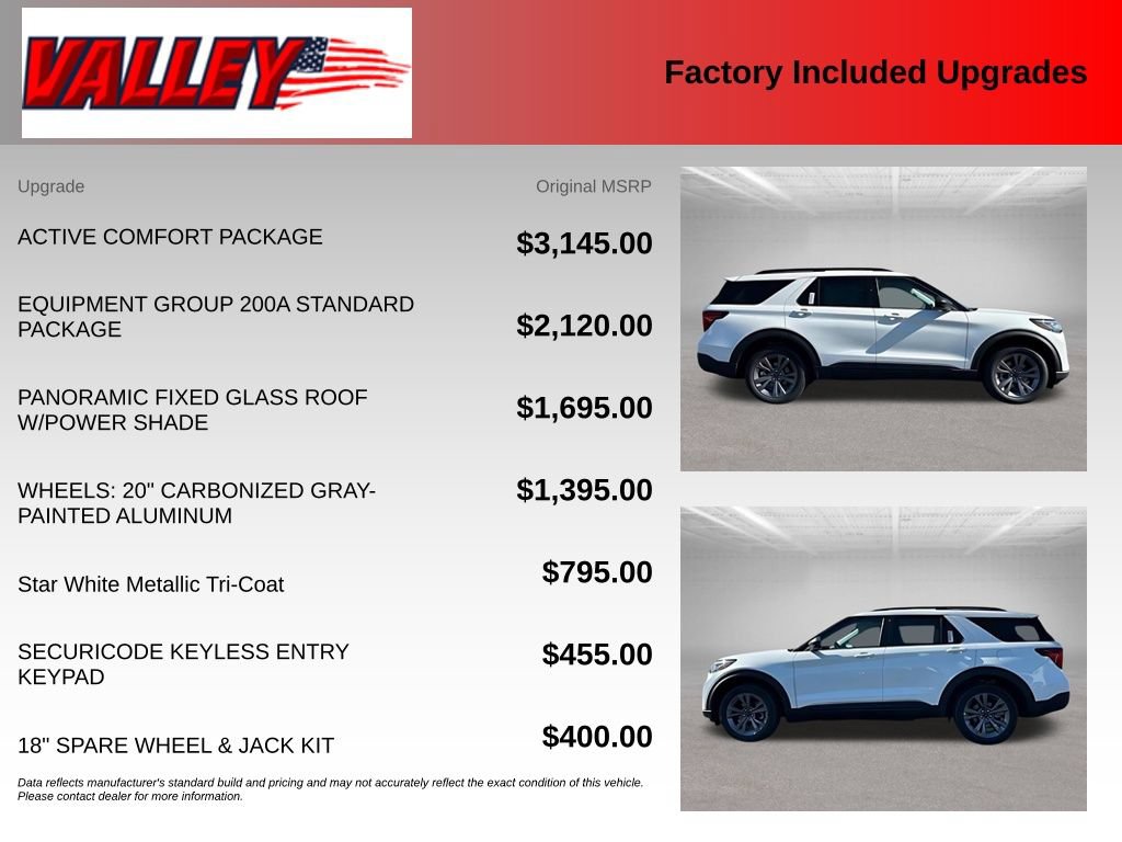 New 2026 Ford Explorer Active w/ Active Comfort Package AWD/4WD image 4