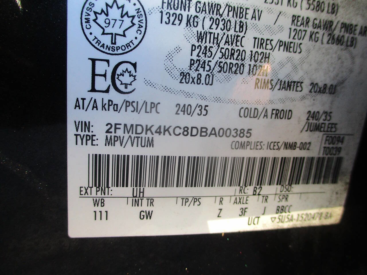 Used 2013 Ford Edge Limited w/ Canadian Touring Pkg image 18