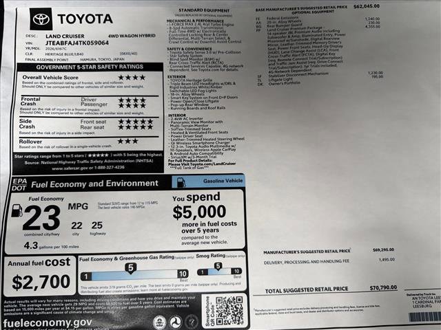 New 2026 Toyota Land Cruiser image 25