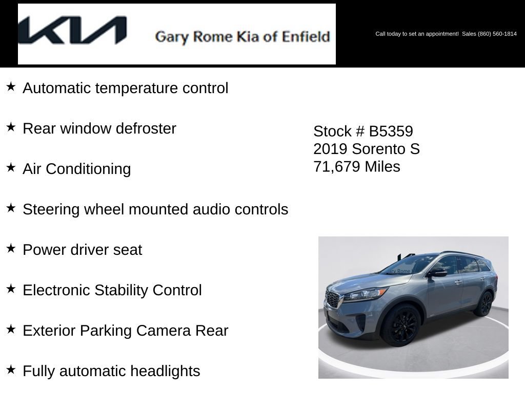 Used 2019 Kia Sorento S AWD/4WD image 12