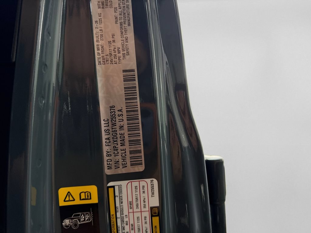 New 2026 Jeep Wrangler Unlimited Sport AWD/4WD image 34