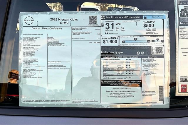 New 2026 Nissan Kicks S image 12