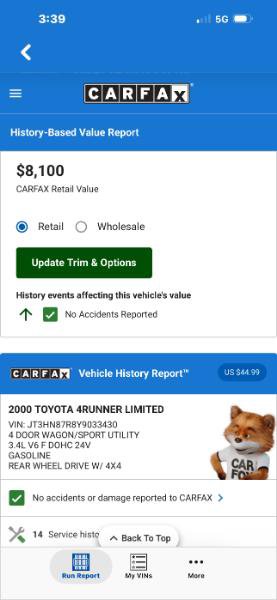Used 2000 Toyota 4Runner Limited AWD/4WD image 17