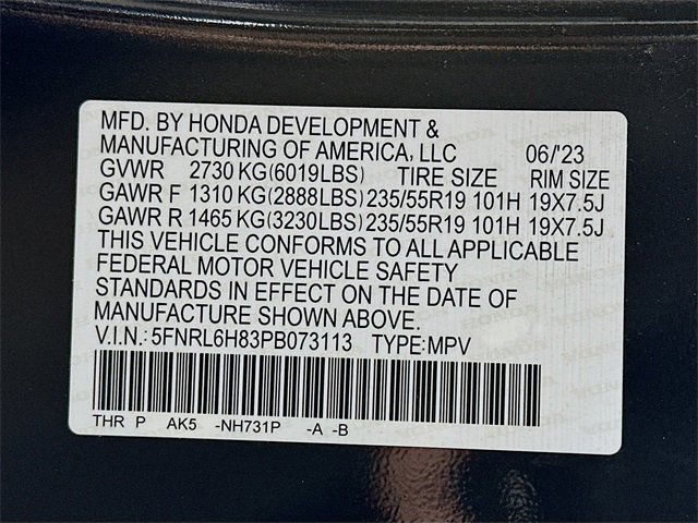 Used 2023 Honda Odyssey Touring image 35