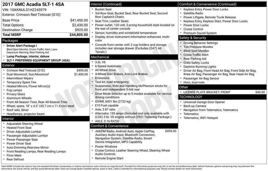 Used 2017 GMC Acadia SLT image 5