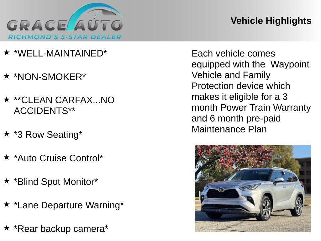 Used 2022 Toyota Highlander XLE image 2