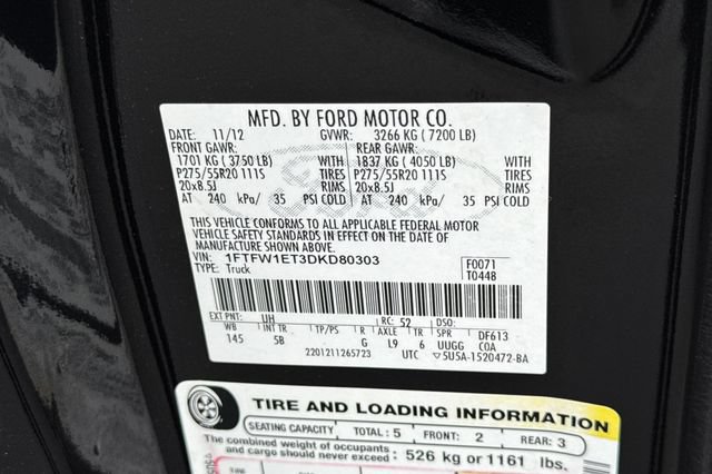 Used 2013 Ford F150 FX4 w/ Luxury Equipment Group AWD/4WD image 57