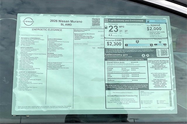 New 2026 Nissan Murano SL image 13