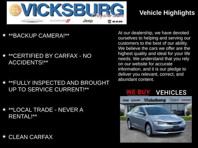 Used 2016 Chrysler 200 LX FWD image 7