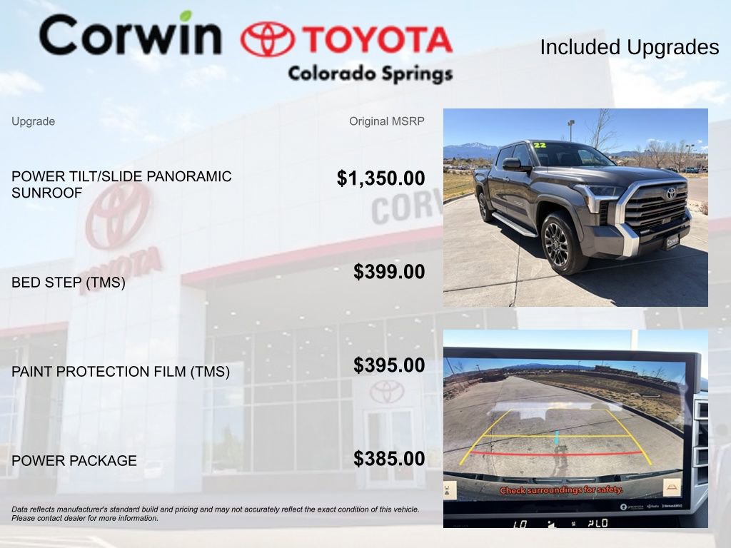 Used 2022 Toyota Tundra Limited w/ Power Package image 4