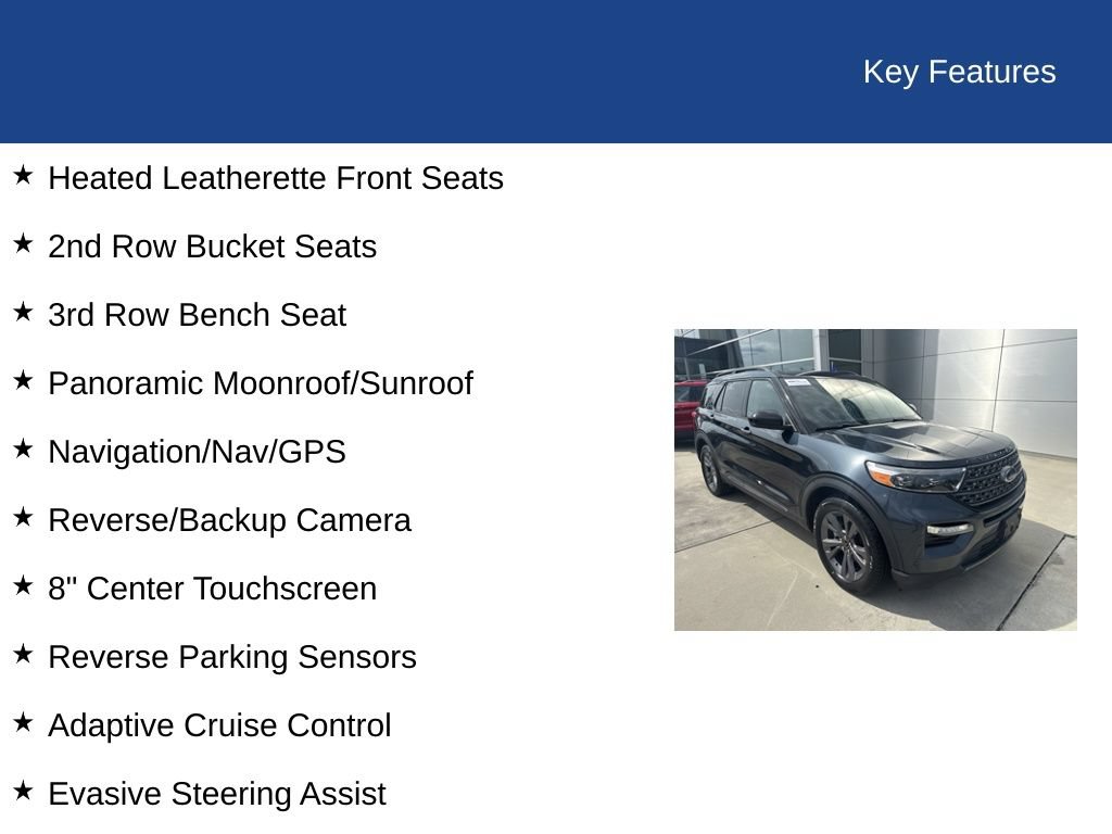 Certified 2023 Ford Explorer XLT w/ Equipment Group 202A RWD image 37