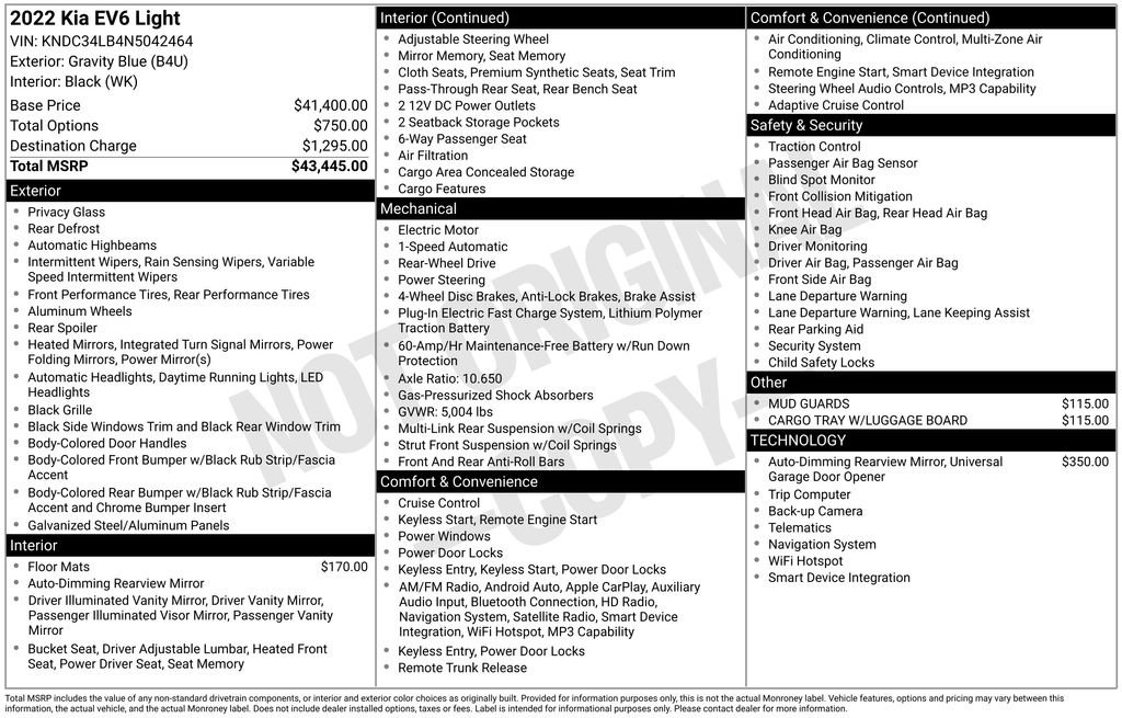 Used 2022 Kia EV6 Light image 6