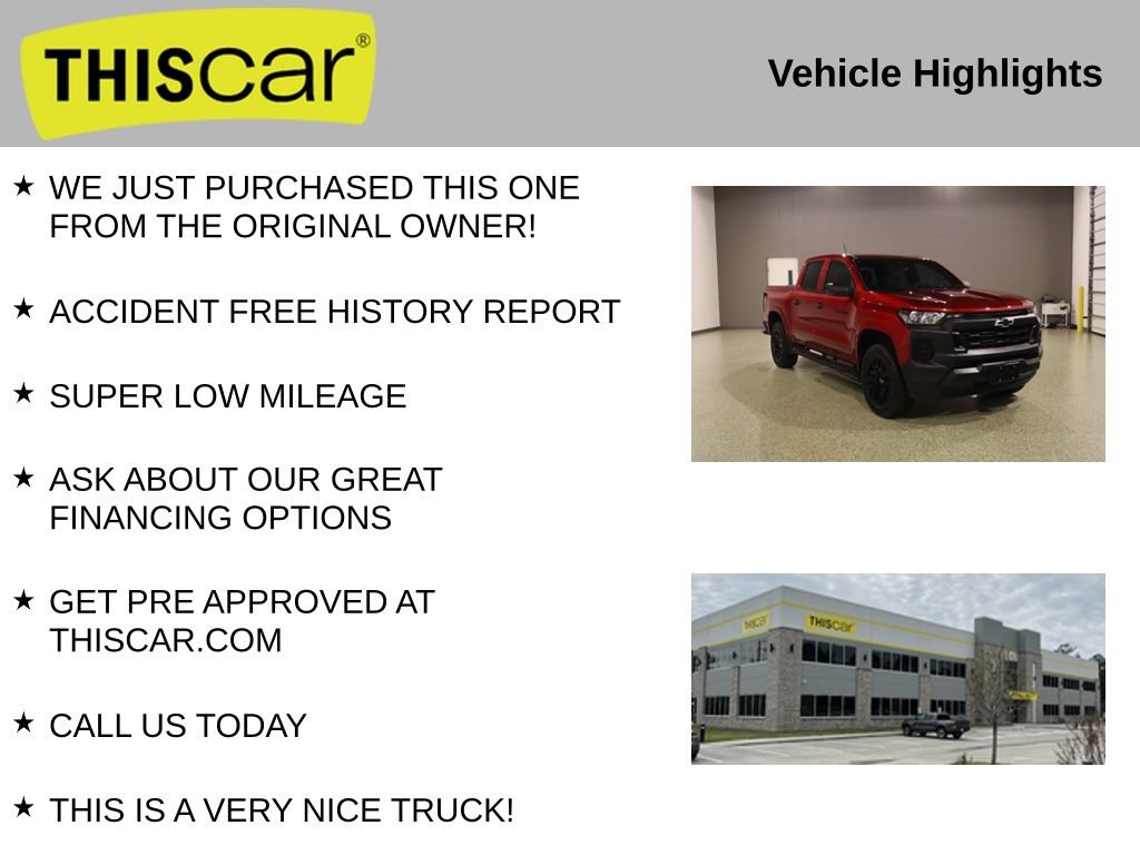 Used 2025 Chevrolet Colorado W/T w/ WT Custom Package RWD image 12