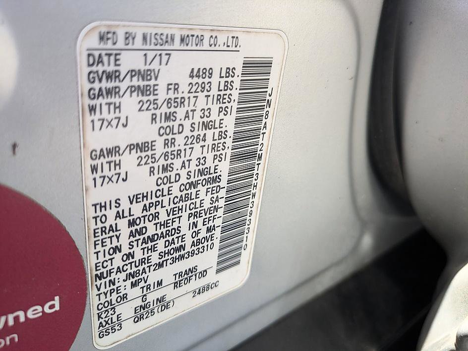 Used 2017 Nissan Rogue SV w/ SV Premium Package FWD image 31