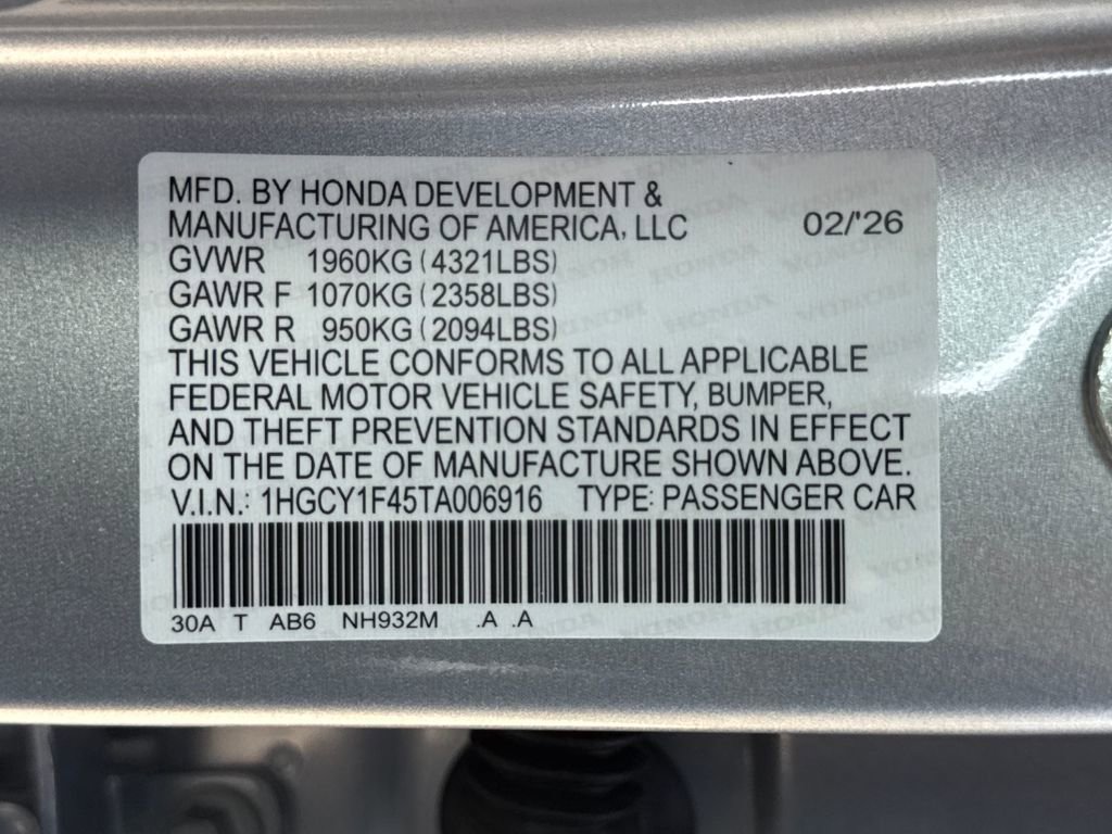 Certified 2026 Honda Accord SE image 31
