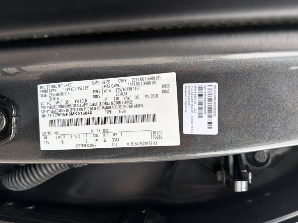 Used 2021 Ford F150 XLT w/ Equipment Group 302A High AWD/4WD image 32