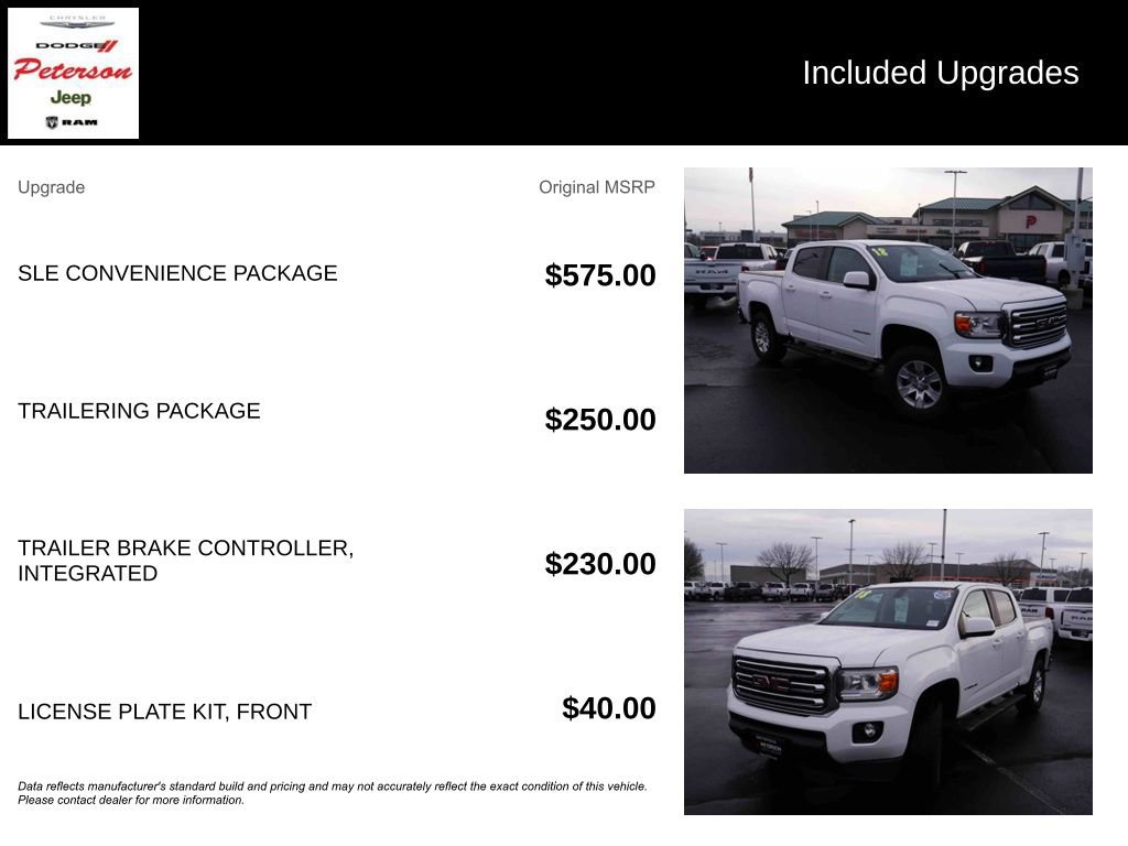 Used 2018 GMC Canyon SLE w/ SLE Convenience Package image 13