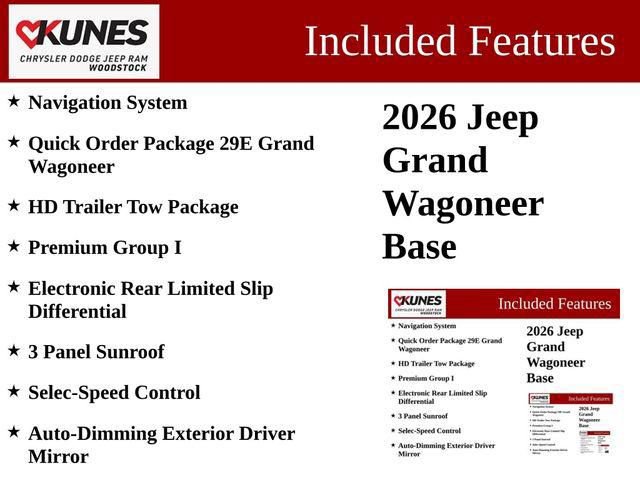 New 2026 Jeep Grand Wagoneer 4WD w/ Premium Group I image 4