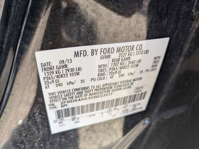 Used 2013 Ford Edge Sport w/ Driver Entry Pkg AWD/4WD image 16