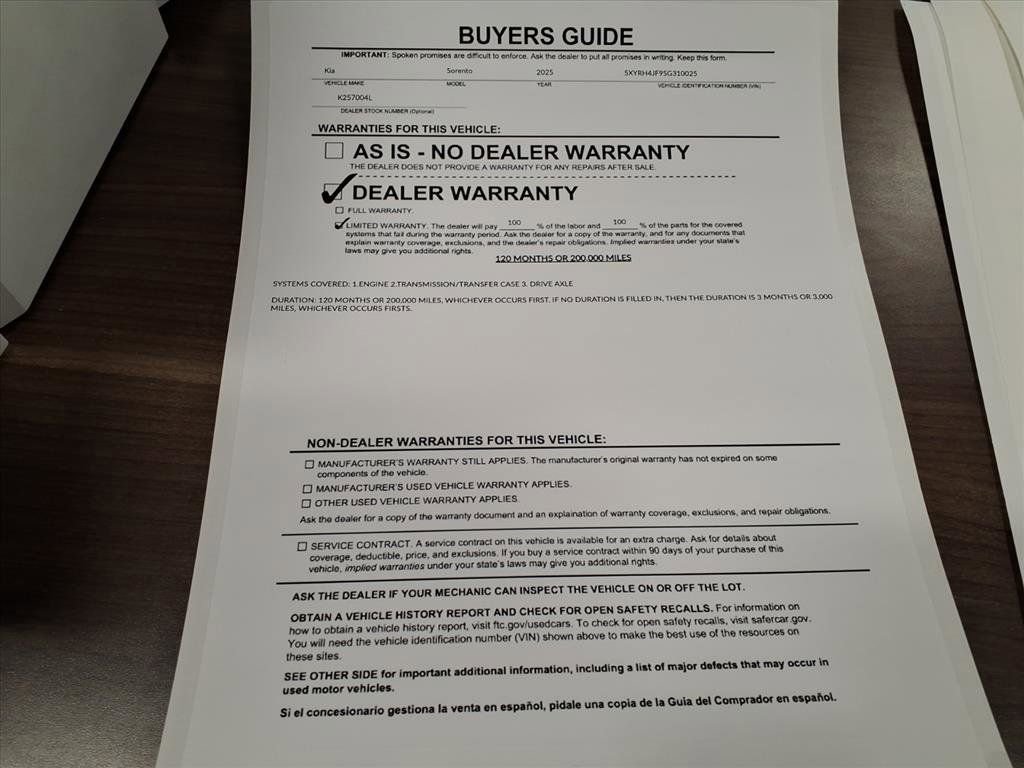 Used 2025 Kia Sorento EX FWD image 37
