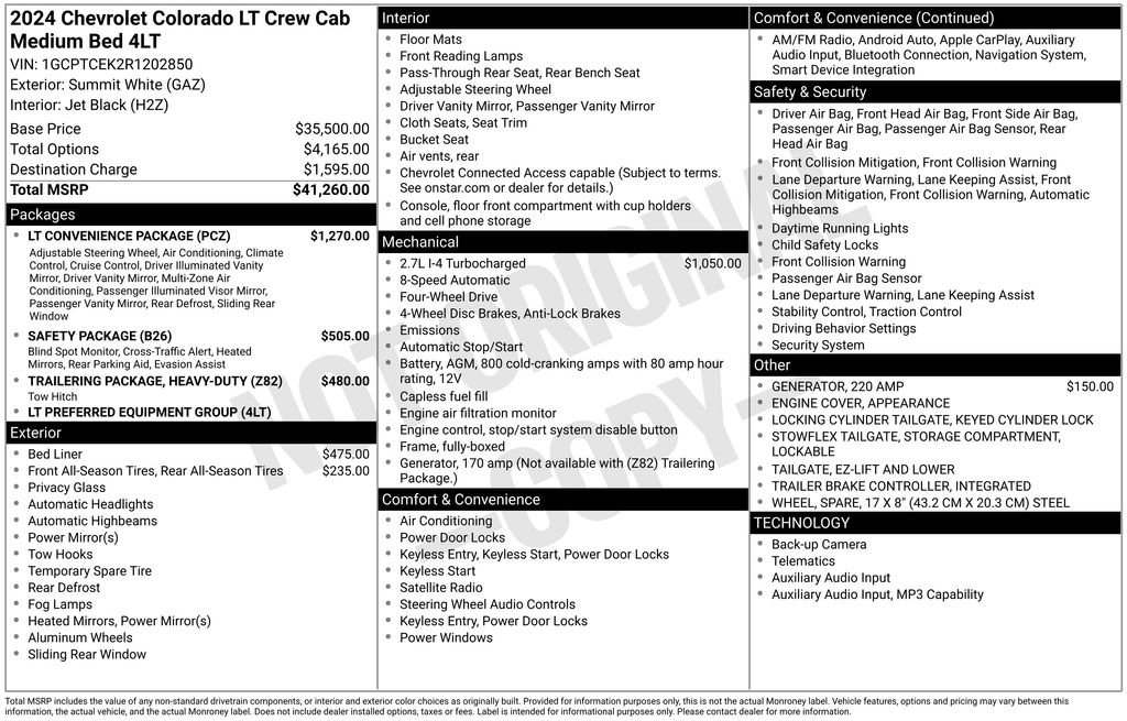 Certified 2024 Chevrolet Colorado LT w/ LT Convenience Package image 50